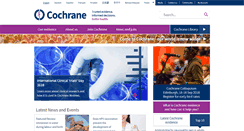 Desktop Screenshot of cochrane.org