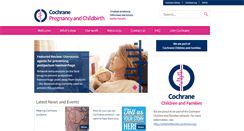 Desktop Screenshot of pregnancy.cochrane.org