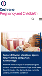 Mobile Screenshot of pregnancy.cochrane.org