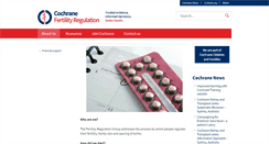 Desktop Screenshot of fertility-regulation.cochrane.org