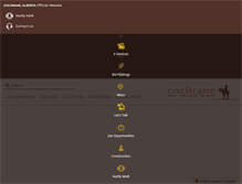 Tablet Screenshot of cochrane.ca