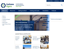Tablet Screenshot of nigeria.cochrane.org