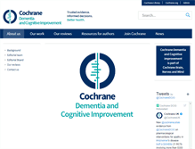 Tablet Screenshot of dementia.cochrane.org